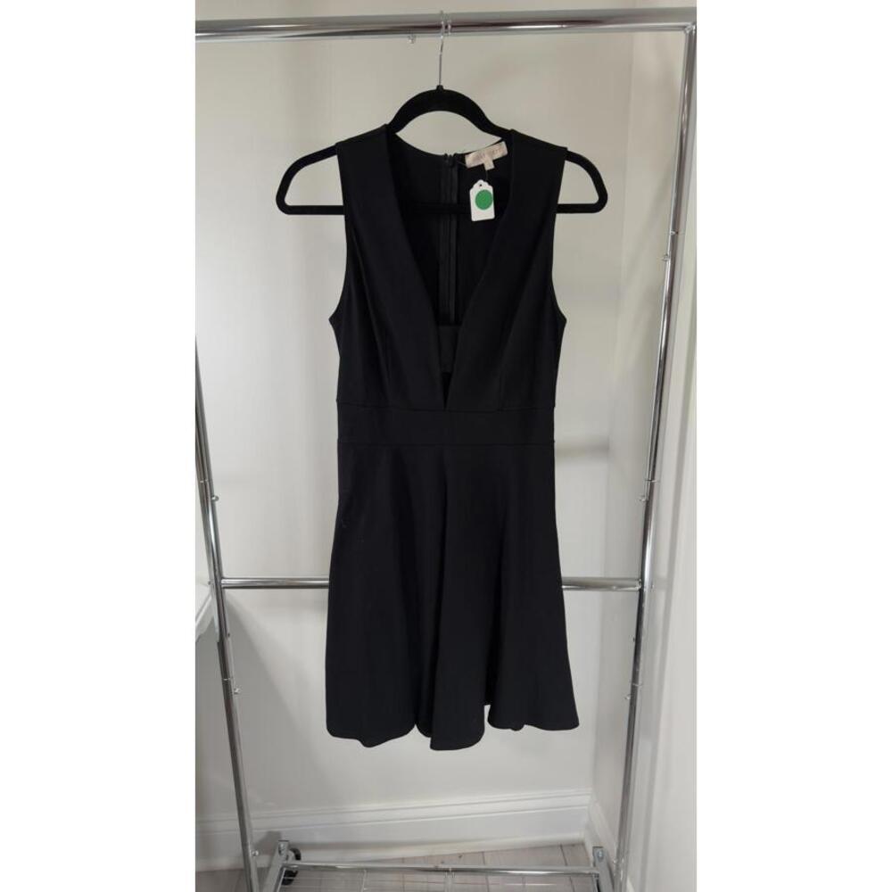 Stylish Black A-Line Dress by Eight Sixty - Size Large